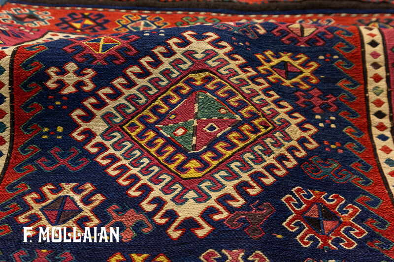 Tappeto Persiano Antico Piccolo Bertula (bisaccia) Shahsavan n°:61490812